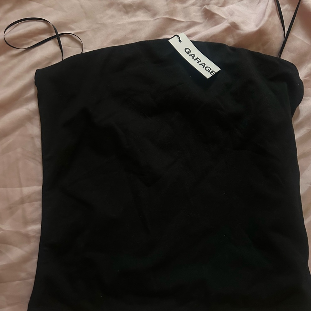 Garage Black Bustier Camisole Top